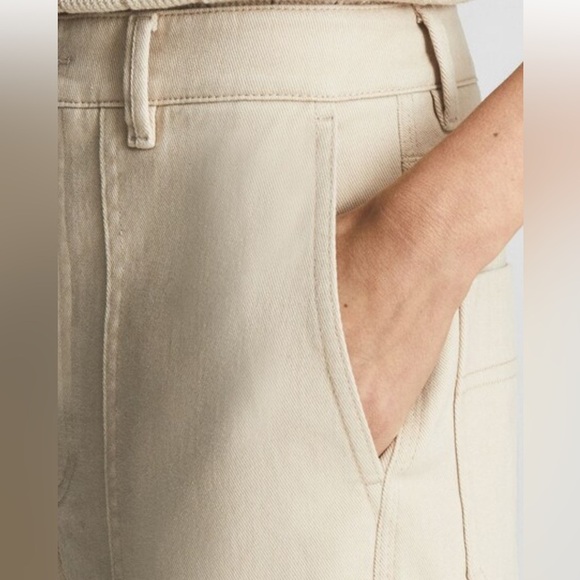 Reiss Stylish Cream Pants 6 - Picture 5 of 8